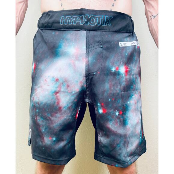 HYPNOTIK Stereostar V2 No Gi Fight Shorts Mens Small MMA Rare Dopamine - Picture 1 of 9